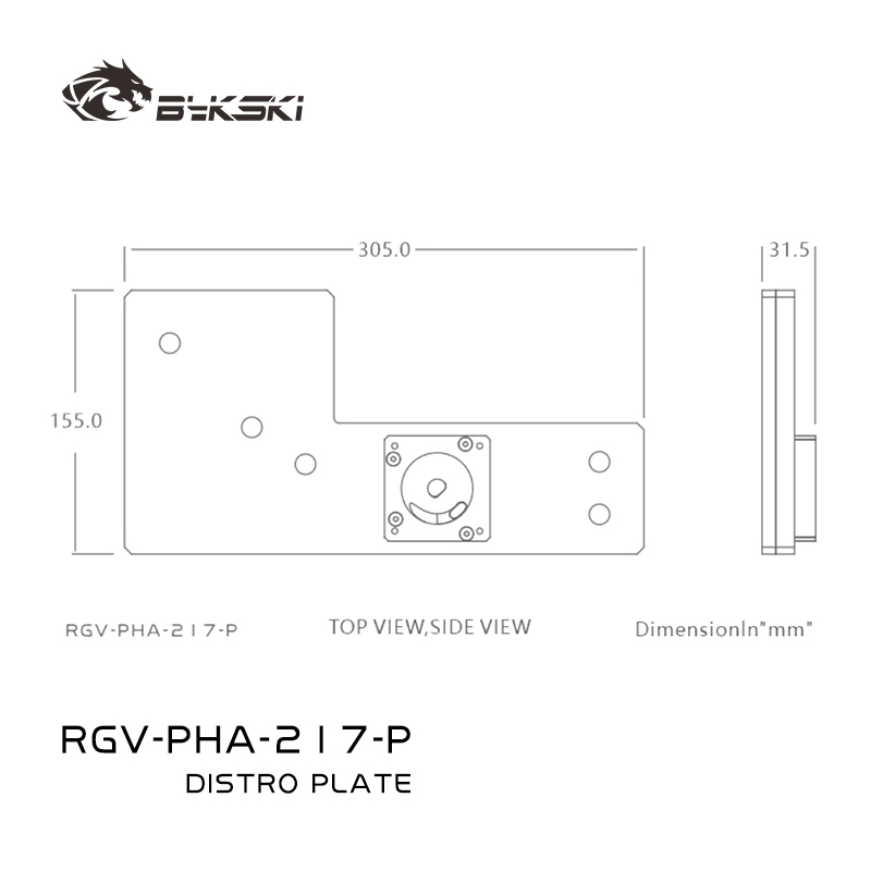 Bykski RGV-PHA-217-P Akrylowa  – Distro Plate Ddc Pump Combo recenzja i cena